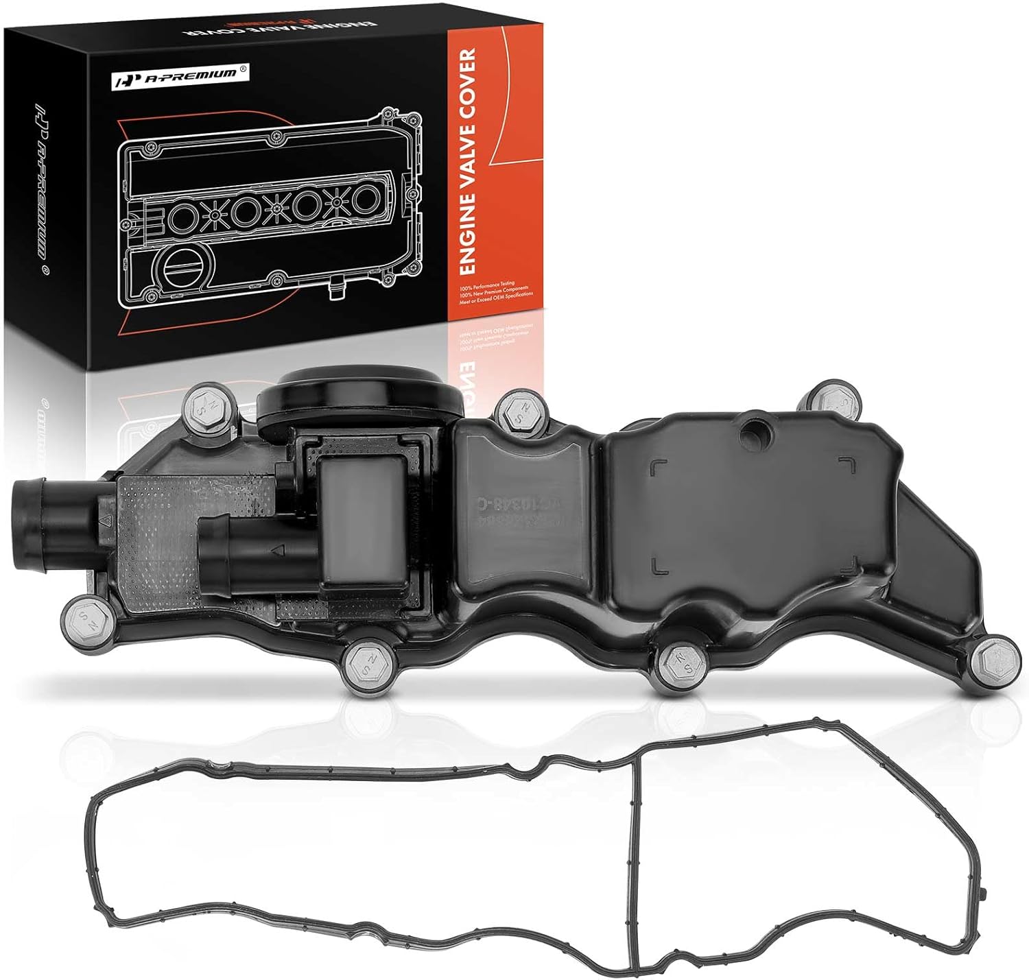 A-Premium Engine Valve Cover with Gasket and Bolt Compatible with Land Rover Range Rover, Range Rover Sport, Discovery, Defender 110, Defender 90, Range Rover Velar, 2.0L 3.0L 5.0L, Turbocharged