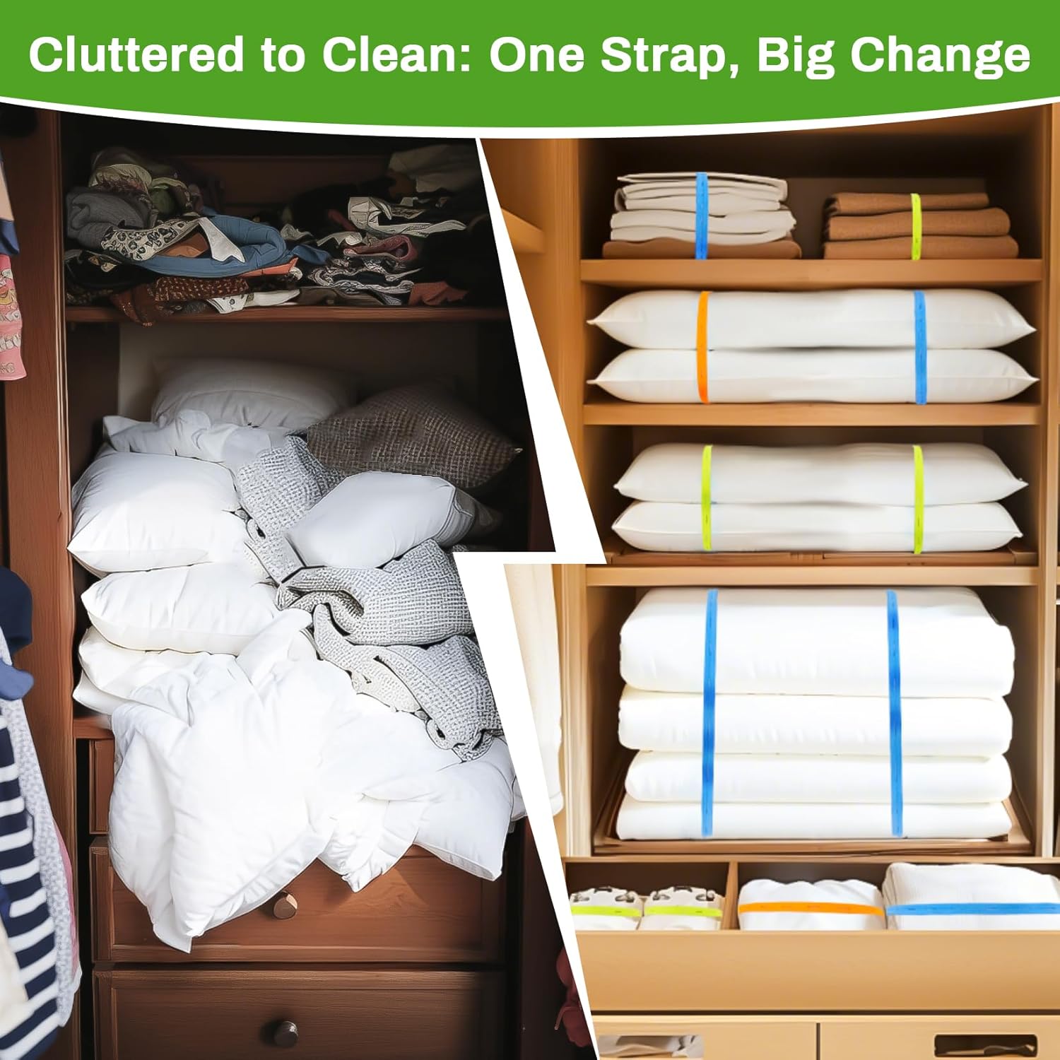 10PCS Multi-Color Elastic Straps with Buckles, Nylon Adjustable Organizing Bands, Versatile Fastening Straps for Home, Travel, Outdoor & More