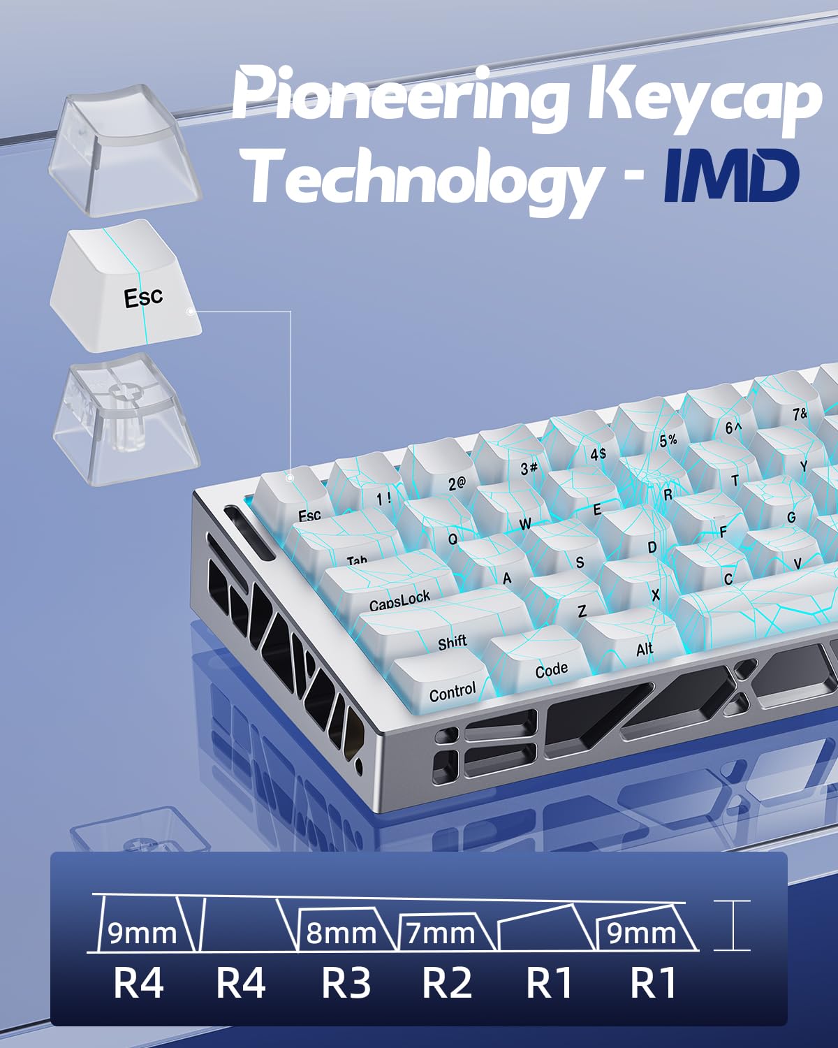 小物 hypertypography ZORNHER ZH68HE Wired Magnetic CNC Aluminum Gaming Keyboard,65