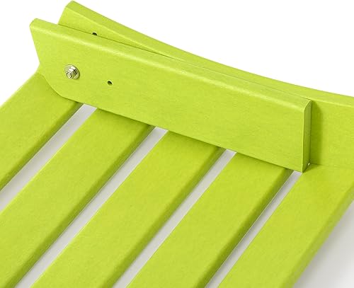 Vista 114 de WestinTrends Otomana para exteriores, reposapiés otomano Adirondack para patio, taburete de madera de polietileno para todo tipo de clima