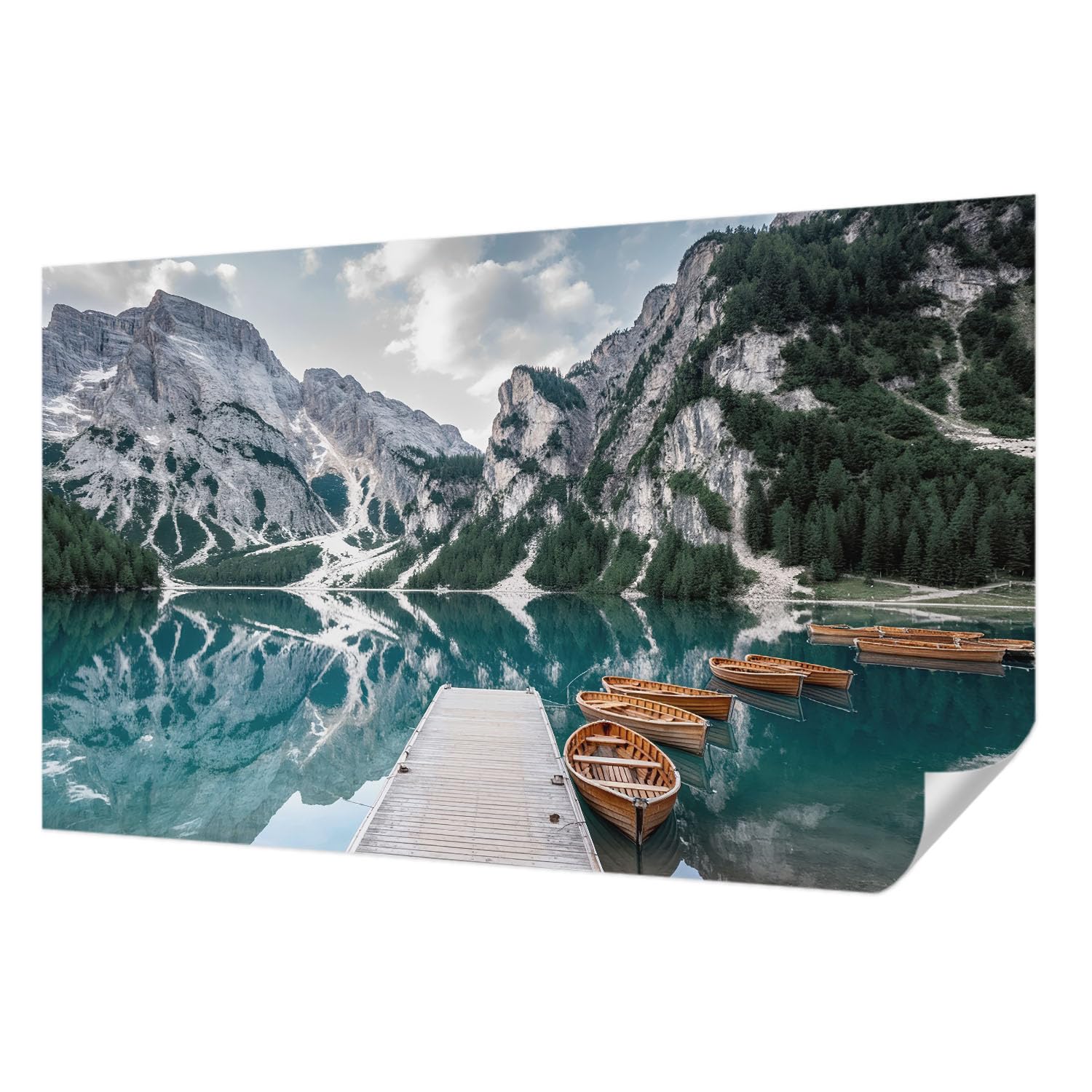 Papier peint photo décoration intérieure panoramique montagneux 416x254 cm