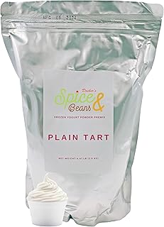 Frozen Yogurt Pre Mix By Dasher's Spice & Beans | Gluten Free & Low Fat | (70.4 oz., Plain Tart)