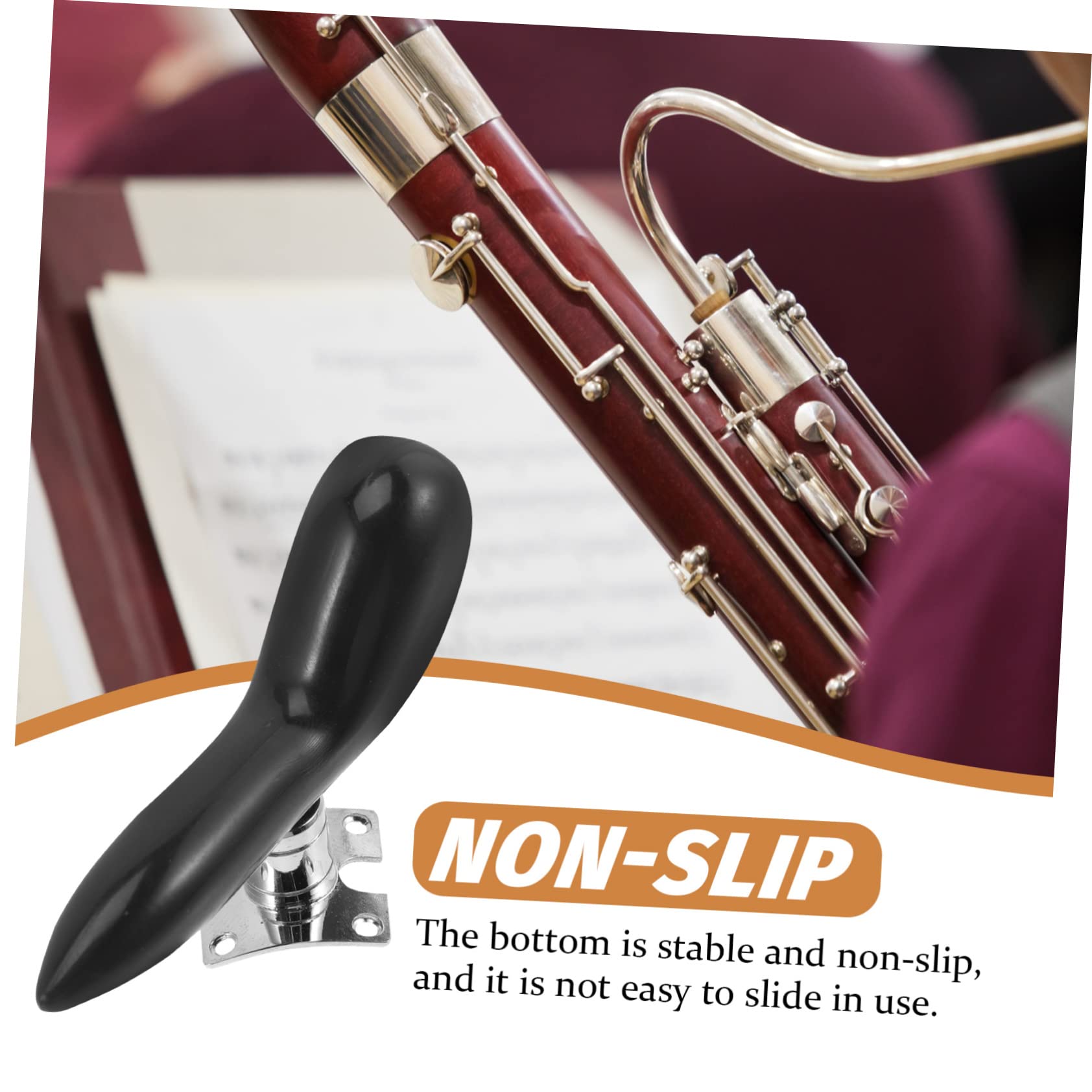 TOYANDONA 3pezzi Supporto Per Fagotto Con Base Stabile e Manico Rimovibile Accessorio Per Strumenti Musicali Design Ergonomico Per La Pressione Sul Polso Durante La Pratica