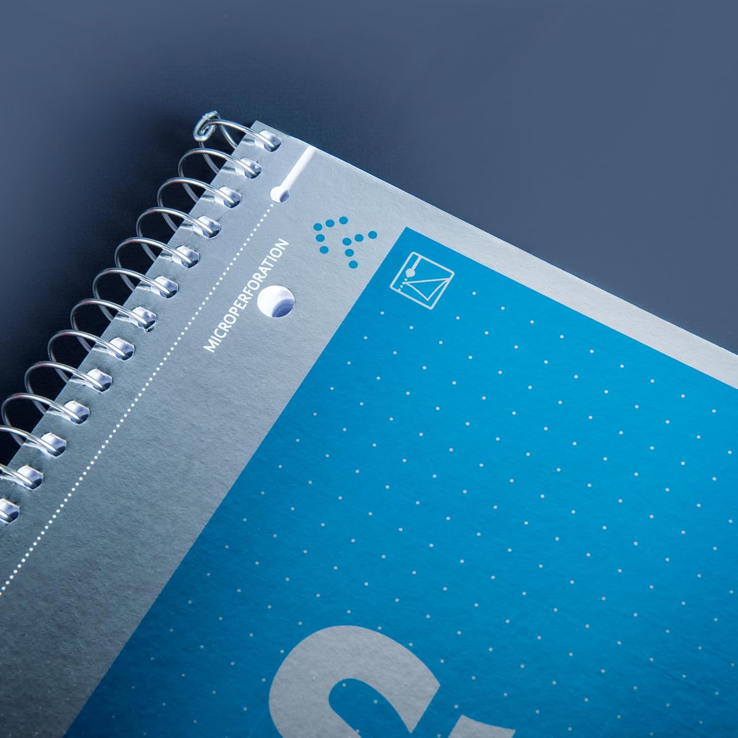 Brunnen 1067147 Notepad/Dotted Metallic Premium Cover Pack of 5 Cyan