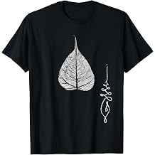 Buddha Bohemian Meditation T-Shirt Bodhi Leaf Unalome Tshirt T-Shirt