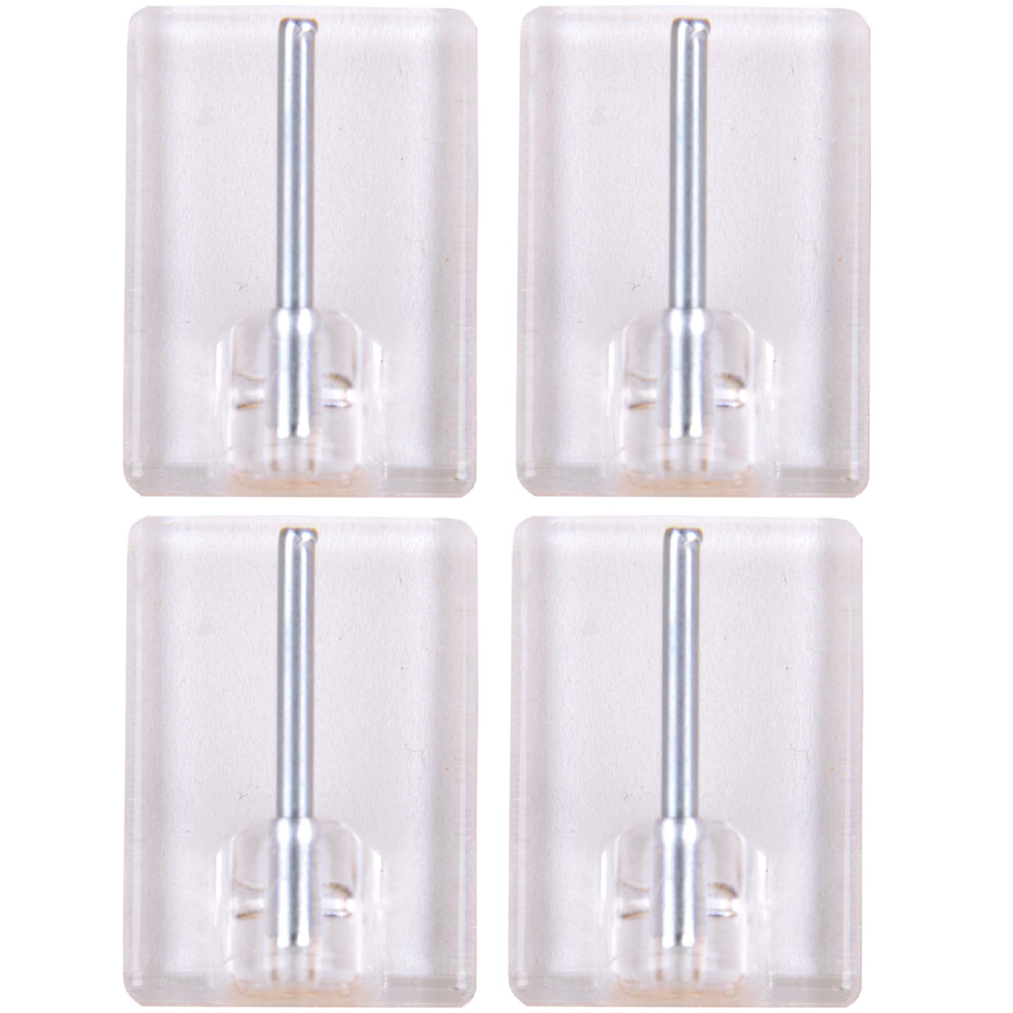 Gardinenstange Bistrostange (Messing Glanz) als 2er Pack - ausziehbar, inkl. Selbstklebehaken (80-120 cm)
