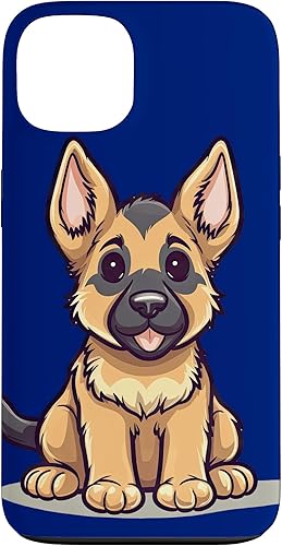 Funda para iPhone 13 Super Cute Pastor Alemán Cachorro