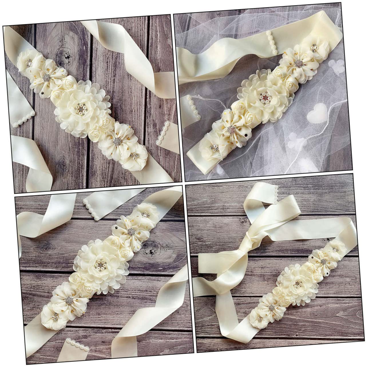 Abaodam 2piezas Cinturón Para Mujer Banda Elegante Para Vestidos Accesorio De Fotografía Maternal Especiales