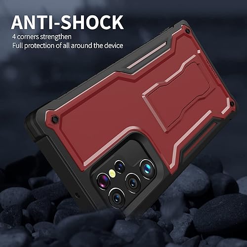 Miniatura 19 de DUOPAL Funda para Samsung Galaxy S22 Ultra 5G (no es compatible con teléfonos no Plus o Plus), protección de grado militar a prueba de golpes, Negro