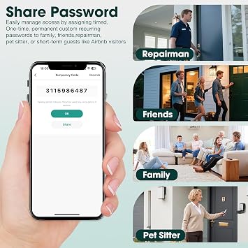 Smart Key Lock Box Electronic Bluetooth Lock Box with Tuya APP Control & PIN Code Types,Share eKey Wall Mounted Lock Box for Airbnb Realtor House Office