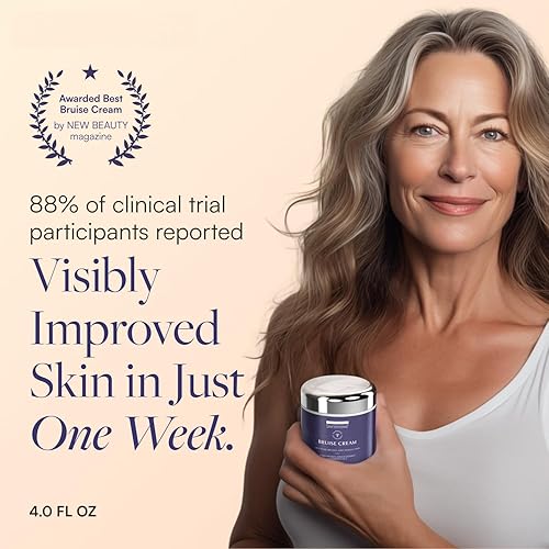 Miniatura 2 de SKINTENSIVE Crema de moretones de árnica para piel fina, hidratante, vitamina K C y E, renovación de la piel, 4 onzas