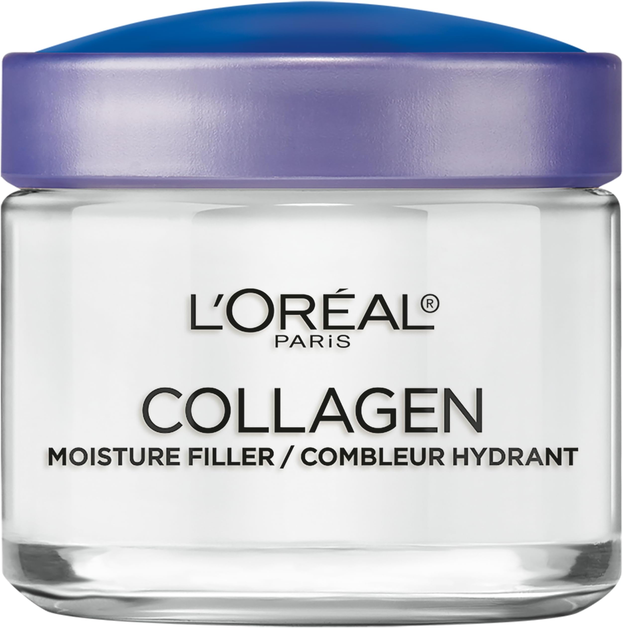Collagen Face Moisturizer by L’Oreal Paris, Anti-Aging Day Cream & Night Cream to Smooth Wrinkles, Lightweight, Non-greasy Facial Cream, 3.4 oz.