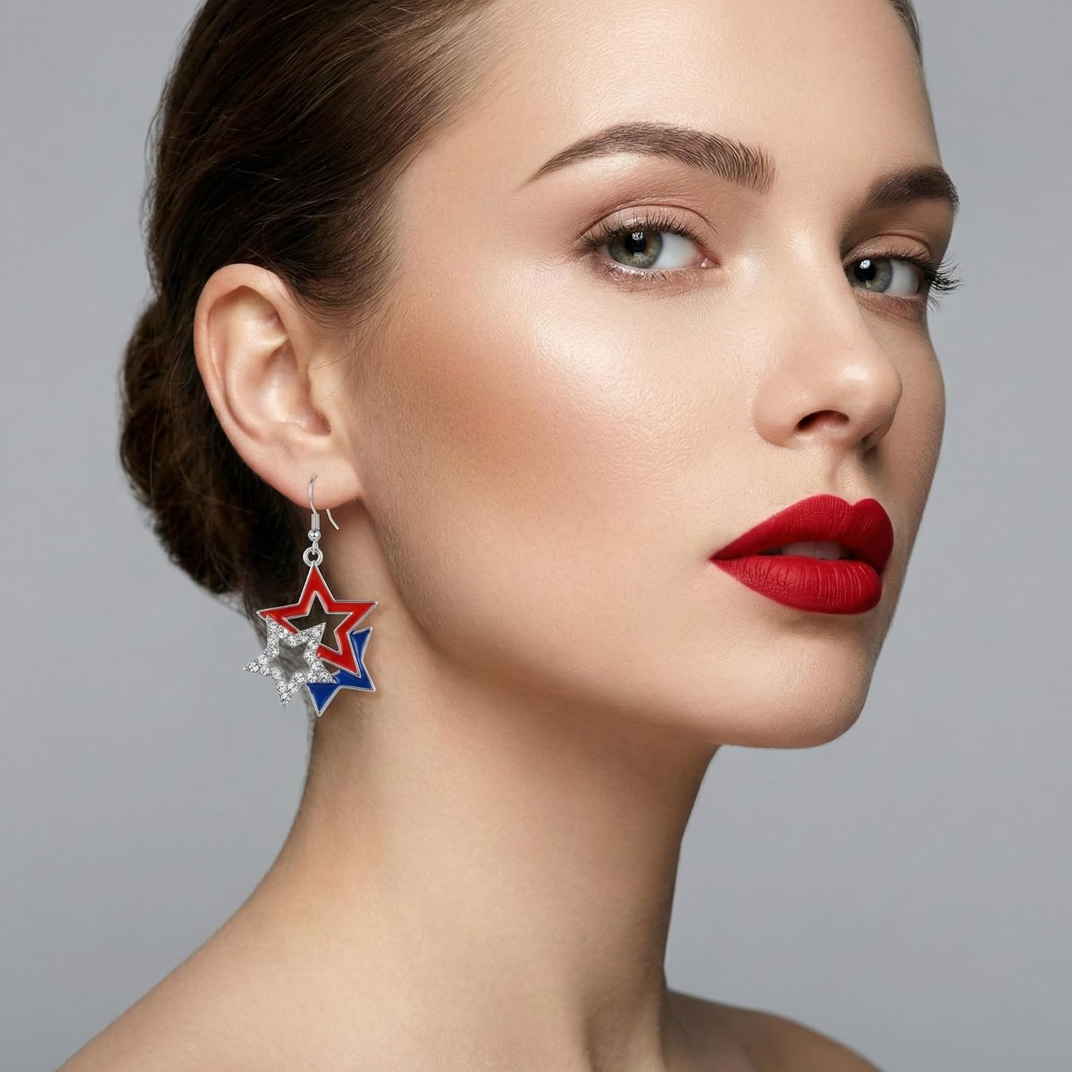 Halloween, Christmas, 4th of July Patriotic Earrings, Holiday Earrings Independence Day Stud Dangle Drop Earrings Hook Fashion Jewelry Gift for Women - Image 5