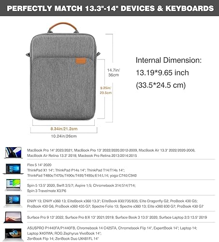 Vista 120 de MoKo Funda para tablet de 9 a 11 pulgadas, con asa para el hombro, se adapta a iPad Air M3 de 11 pulgadas, iPad A16 2025, Pro de 11 pulgadas, iPad