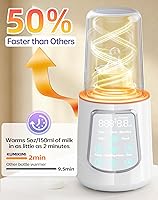 Vista 2 de Fast Bottle Warmer 12 in 1 Milk Warmer with Multiple Modes, Digital Temperature Control, 24H Warming Function, Auto Shutoff, Memory Settings DeepGray