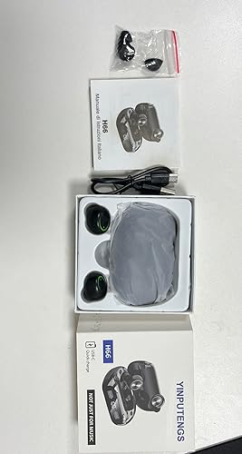 Miniatura 7 de Auriculares inalámbricos de 200 horas de reproducción Bluetooth, IPX7 impermeable, con cancelación de ruido, pantalla LED de alimentación con funda