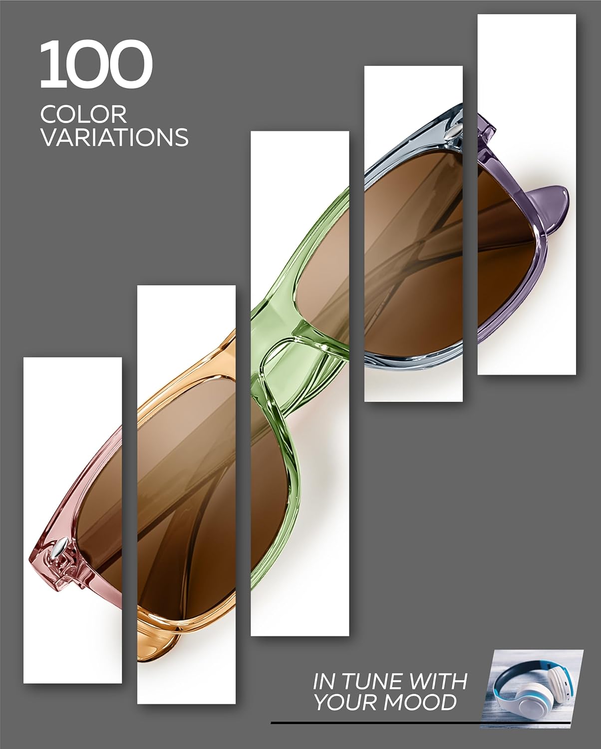 Retro Rewind Polarized Sunglasses for Men and Women - UV Protection Classic Sun Glasses - Image 6