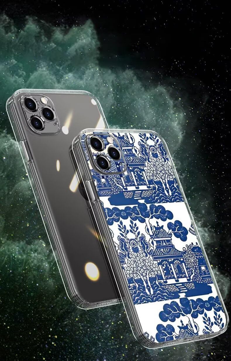 iPhone 11 & 12 セット ホワイト ネイビー Amazon.com: Phone Case Compatible with iPhone 13 Blue Willow