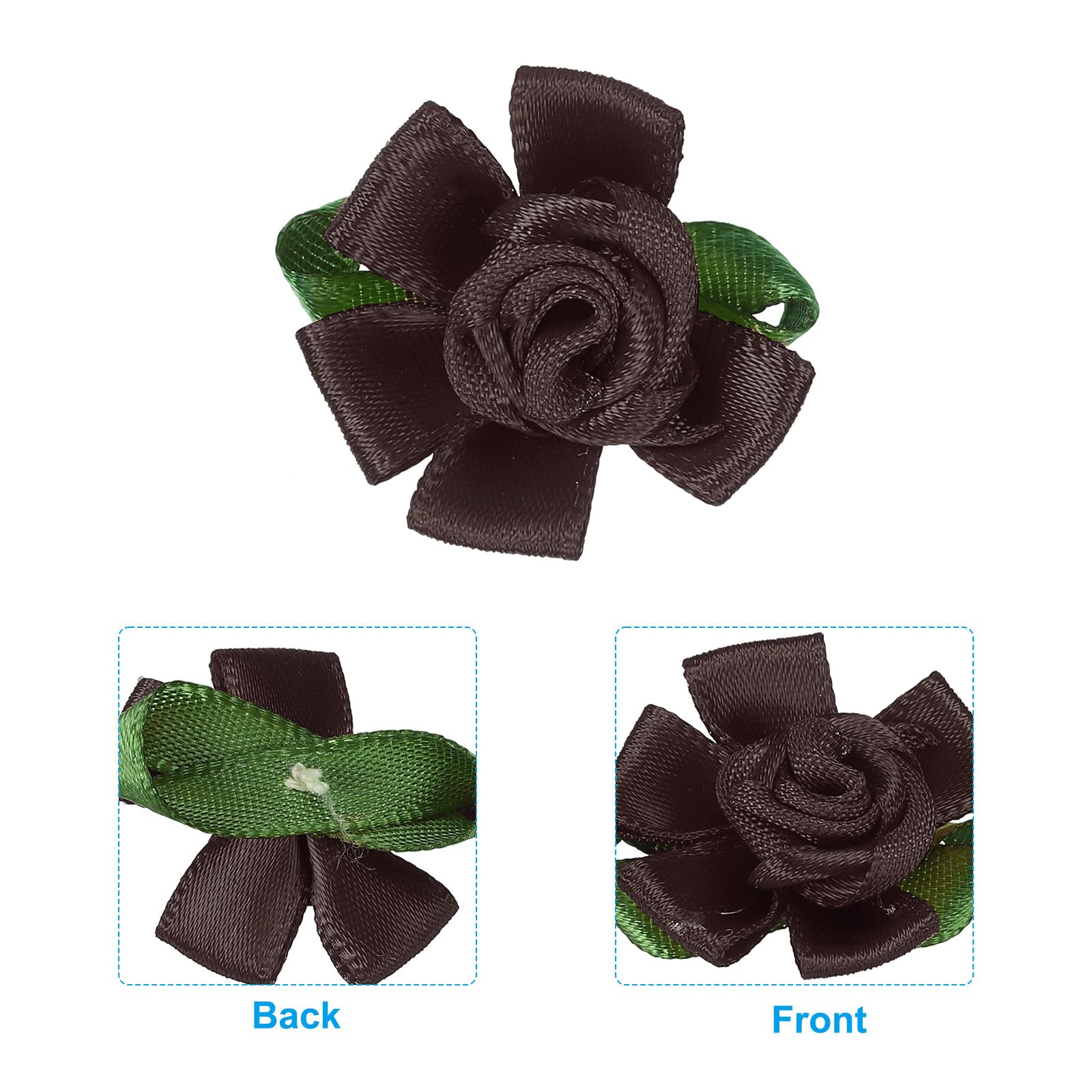 PATIKIL Mini Satin Ribbon Roses - Image 3