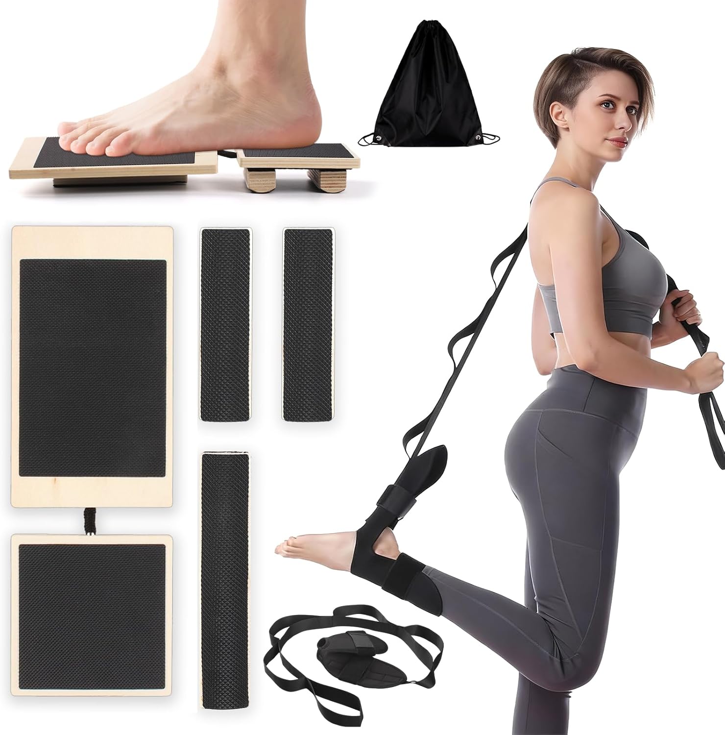 Ankle Balance Board,Stability Trainer for Rehabilitation,Plantar Fasciitis Relief,Posture Corrector,Physical Therapy Tools