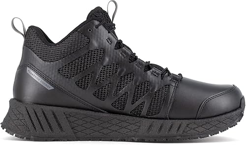 Miniatura 2 de Reebok Work Floatride Energy Tactical, para hombre, negro, estilo atlético medio-alto, puntera compuesta, EH, zapatos de trabajo antideslizantes