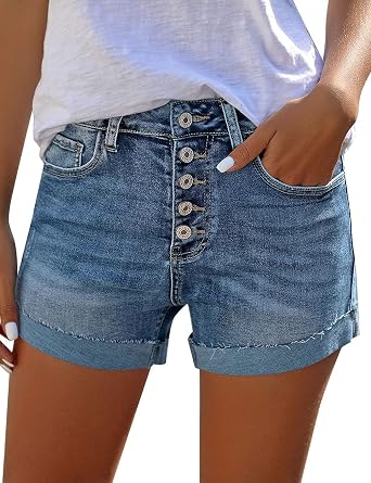 Uqnaivs Women's Casual High Waisted 