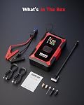 GOOLOO A5 Jump Starter with Air Compressor, 4000A Portable Car Battery Booster with 160PSI Auto-Shutoff Tire Inflator, 12V Supersafe Lithium Jump Box Car Battery Jumper Starter