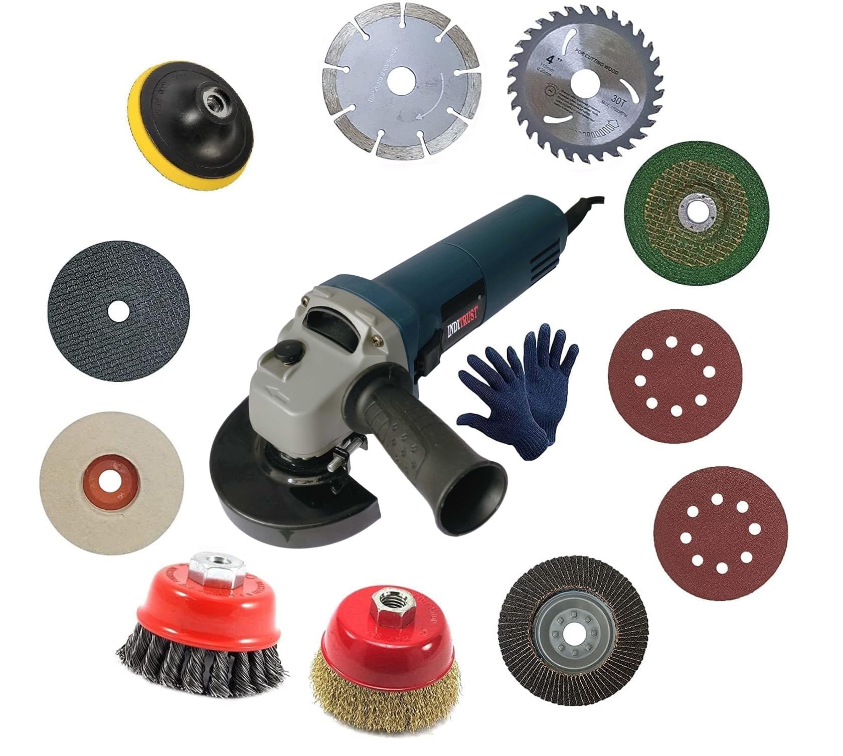 See full amazon price history chart for Inditrust With 3 months warranty Electric Angle Grinder Machine 950w with 12 different accessories wheels cup brush and gloves 100% Copper Winding Inditrust With 3 months warranty Electric Angle Grinder Machine 950w with 12 different accessories wheels cup brush and gloves 100% Copper Winding (B0CFDWKMMV) Amazon Price History, Amazon Price Tracker