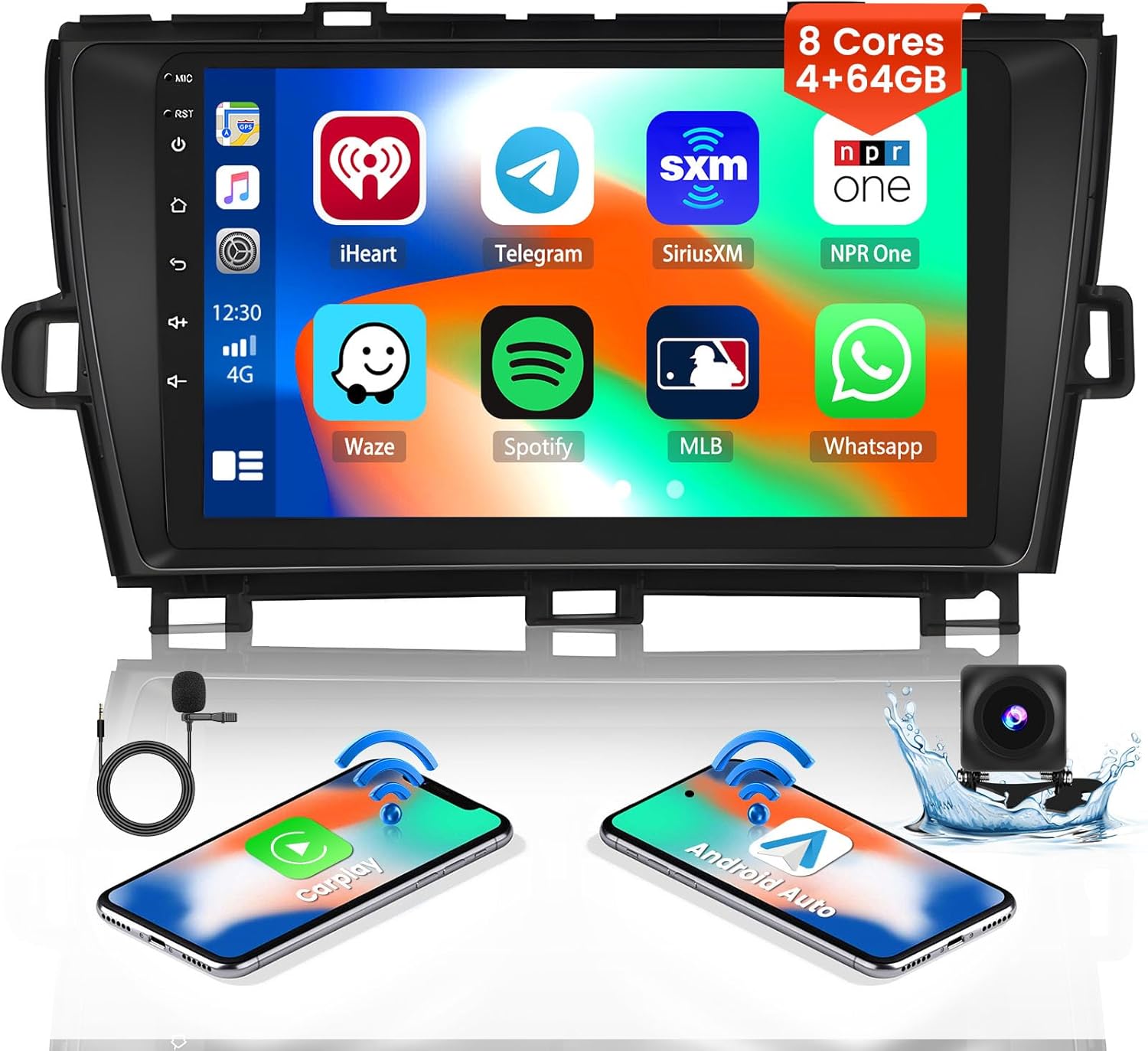 Autoradio Android 13 Per Fiat Panda 2003-2012 - 9 Pollici, CarPlay Wireless, RetroCamera - Foto 4