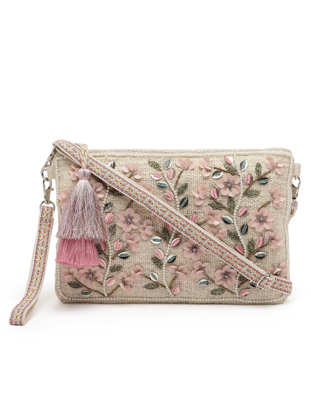 Anekaant Cotton Sling Bag – Boho Floral Bead Work, Handmade Ethnic Crossbody Bag for Women - Review, Price and Buying Guide
