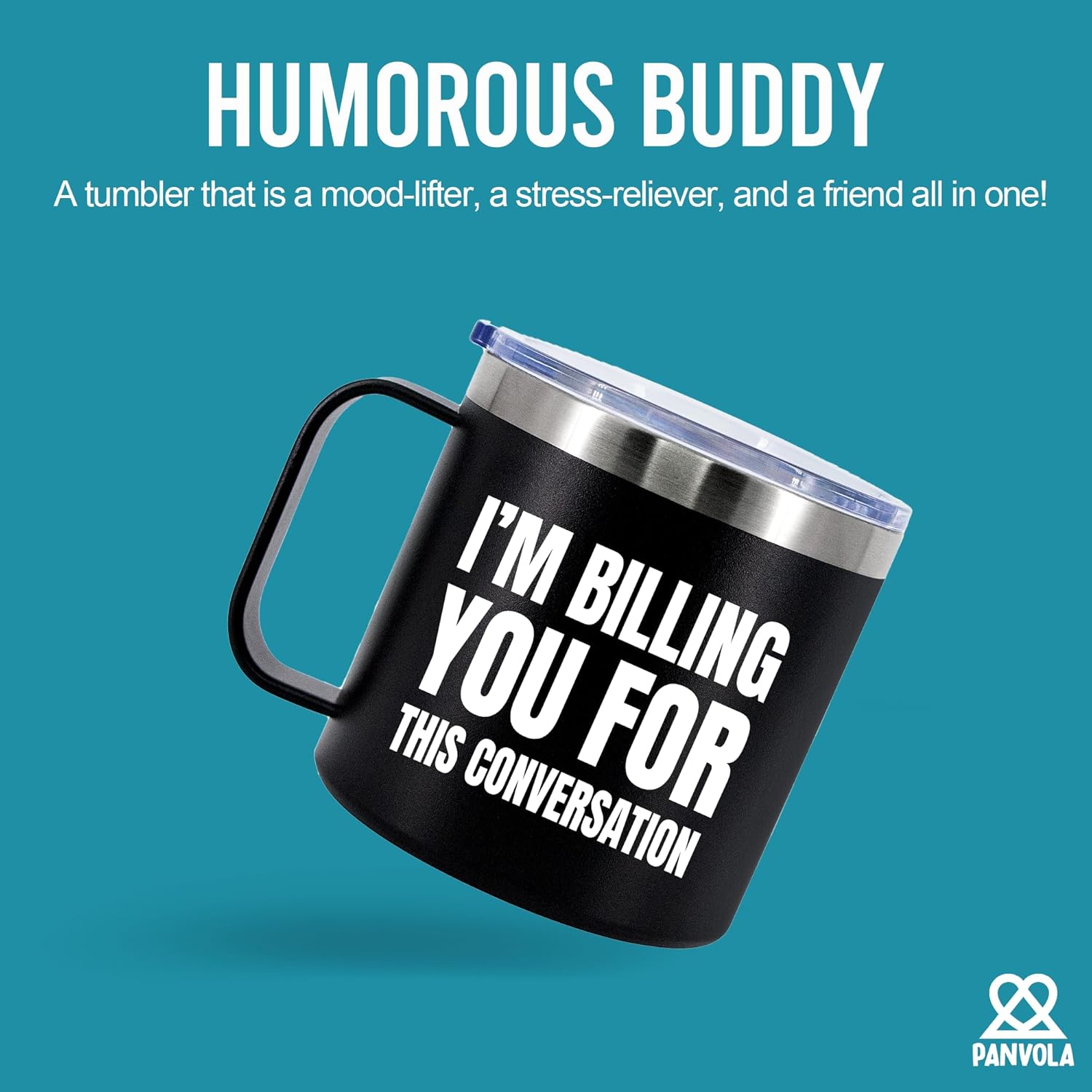 Panvola I'm Billing You For This Conversation Lawyer Gifts Law Student Attorney Insulated Coffee Mug 14oz With Handle And Lid Camping Travel Thermal Mugs - Image 2