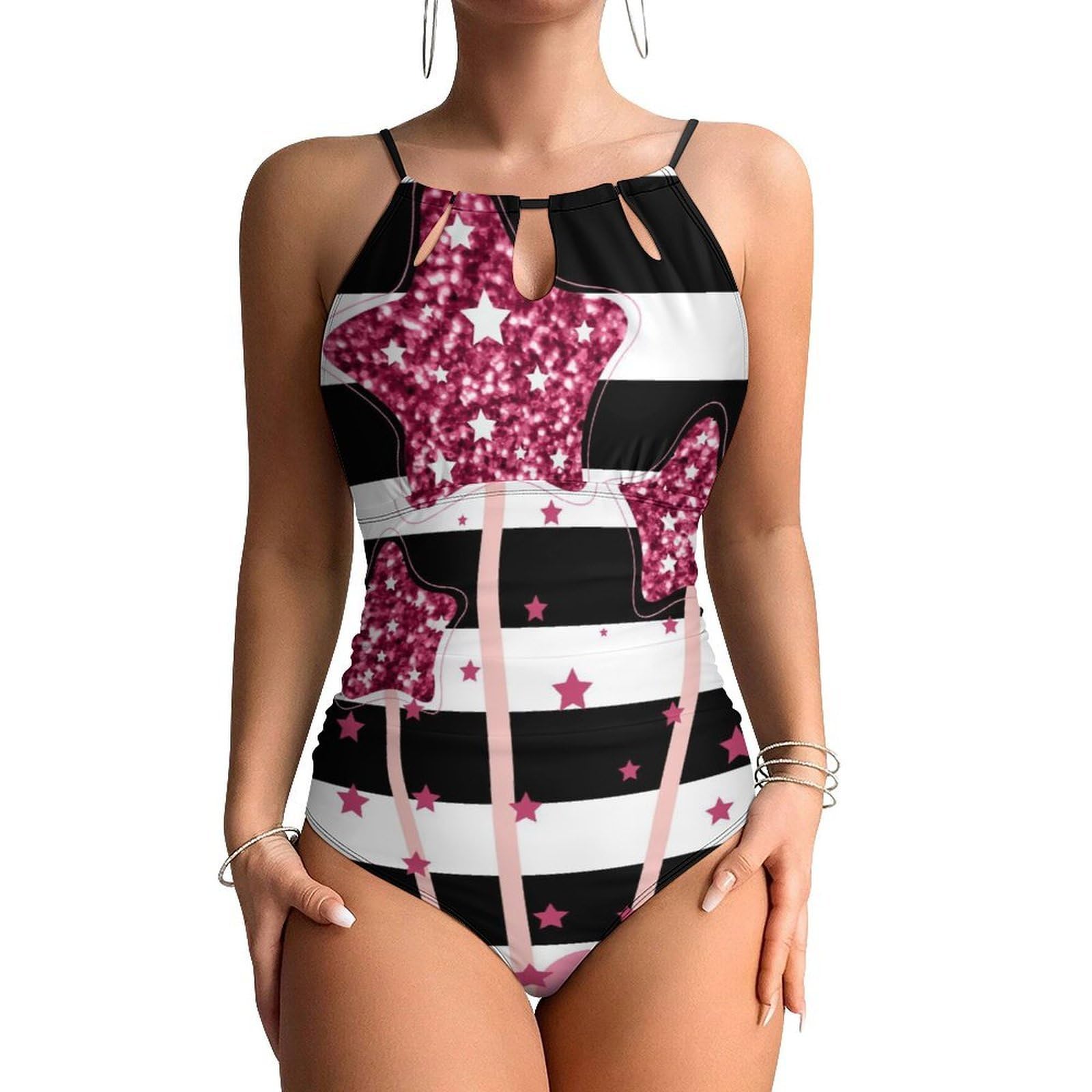 Maillot de bain une pièce ventre plat résolvant les complexes à la plage - 8