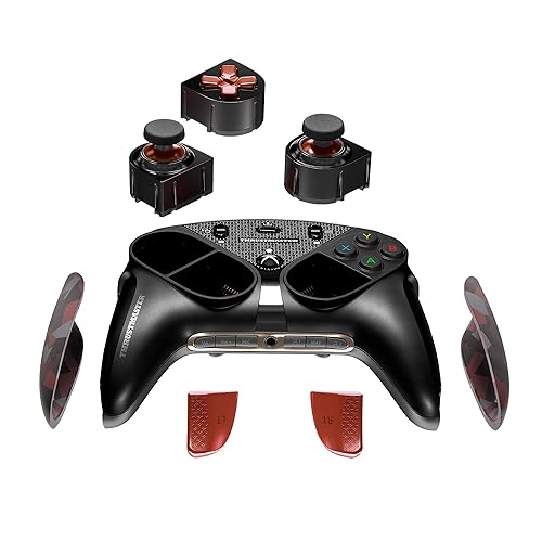 Vista 22 de ThrustMaster ESWAP X LED ORANGE CRYSTAL PACK, Pack of 7 Backlit Orange Modules, NXG Mini-Sticks, Hot-Swap Feature, Compatible with ESWAP X PRO