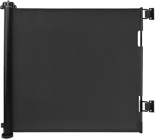 Retractable Baby Gate - Upgraded Stair Gates for Dogs, 150x86CM Stair Gates for Baby Safety Gates for Children Pets One Handed Silent Operation Dog Gate, Stair Gates for Baby/Pet Indoor Outdoor