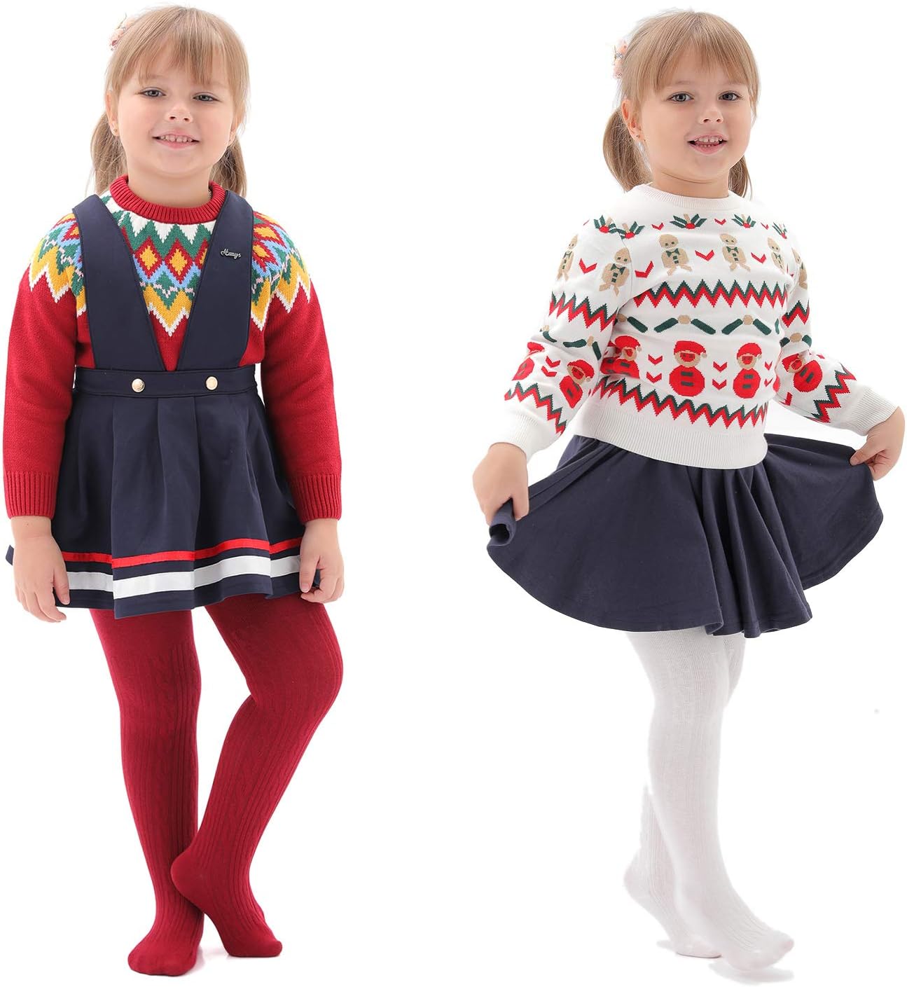 EPEIUS Baby Girl Tights Thick Cable Knit Leggings Stockings Cotton Pantyhose for Newborn Infant Toddler 3/4/5/6 Pack - Image 2