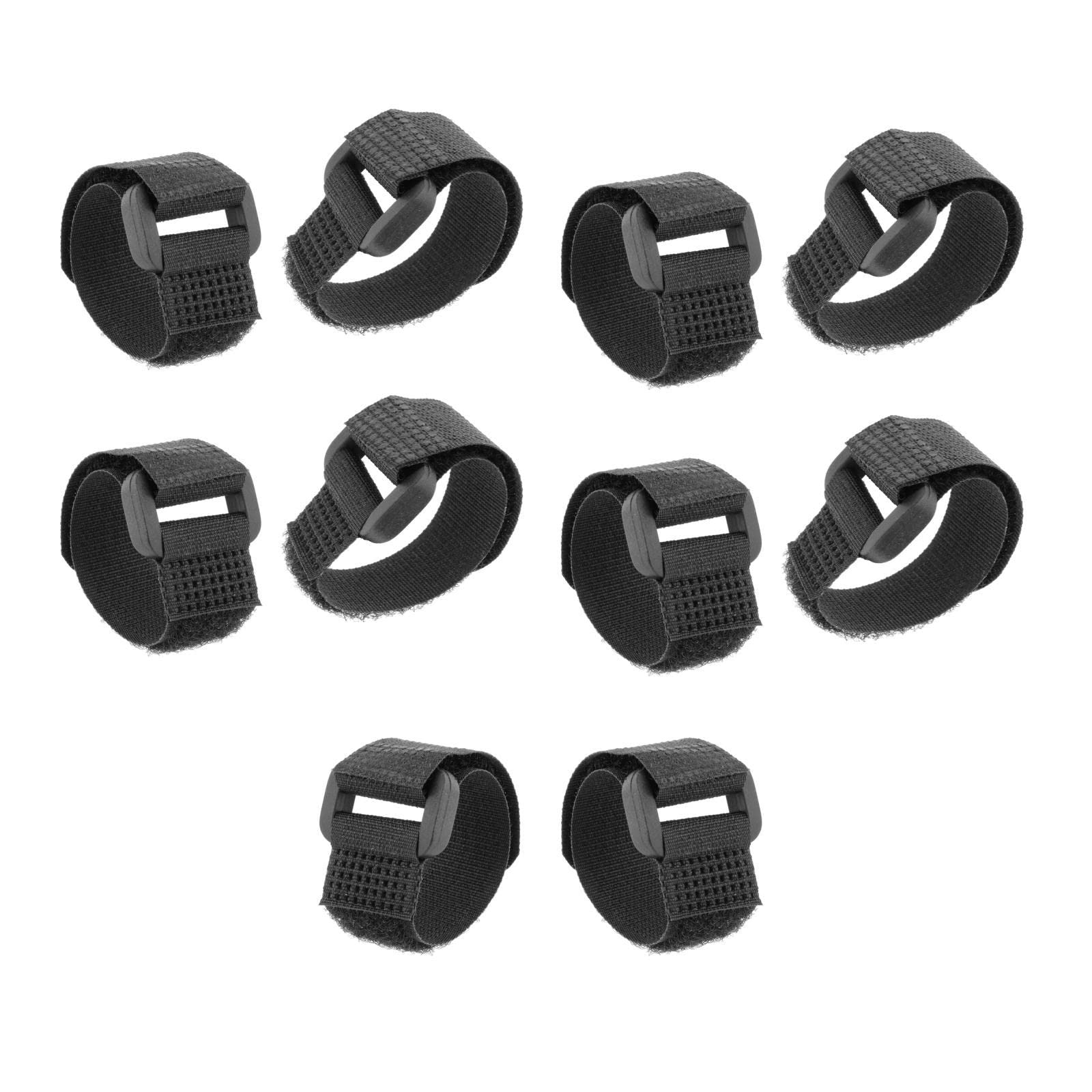 SAZ DEKOR 10Pcs Bike Wheel Stabilizer Straps Yoga Mat Secure Tie Down Belts 1.6x20cm