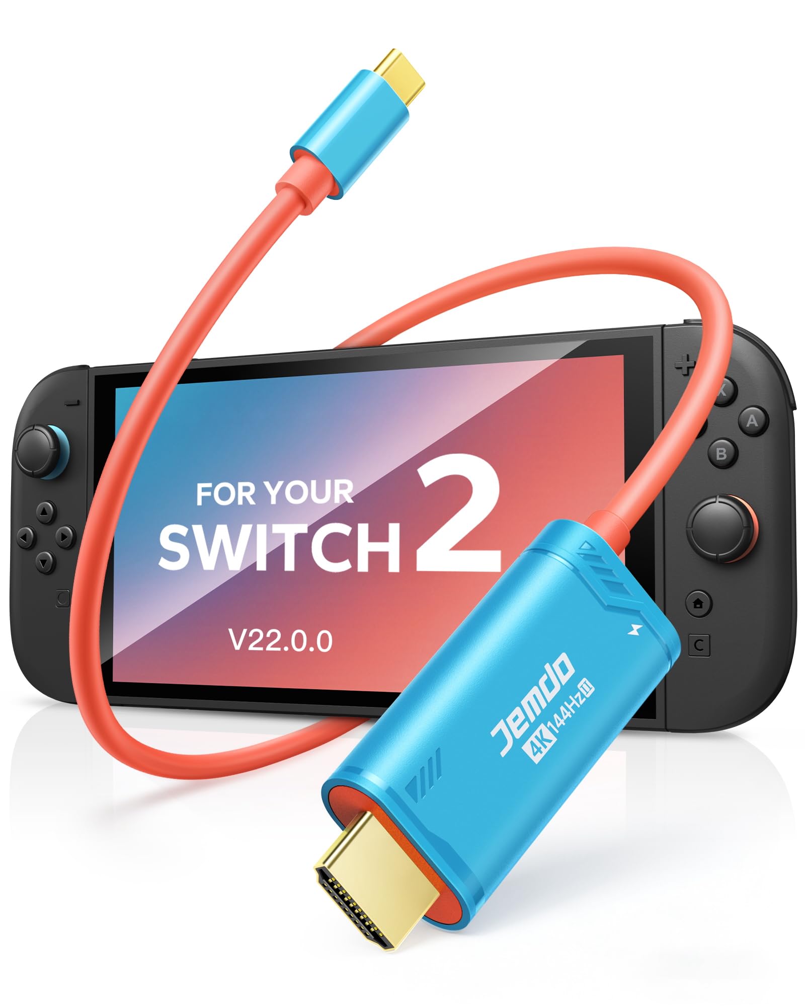 Amazon.com: JEMDO Switch 2 (22.0.0+) Dock HDMI Cable 4K@144Hz HDR