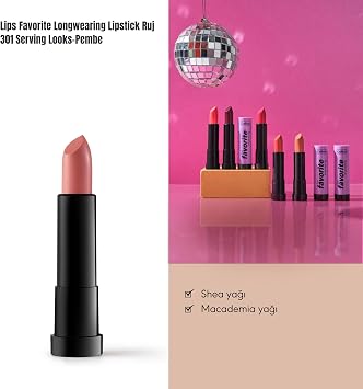 Callista Lips Favorite Longwearing Lipstick Kalıcı Ruj 301 Serving Looks, Pembe