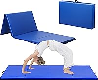 Vista 18 de BLKMTY Gymnastics Mats, Folding Exercise Mat Gym Yoga Aerobics Fitness Mats Kids' Gymnastics Tumbling Mat with Carrying Handles for Home Gym