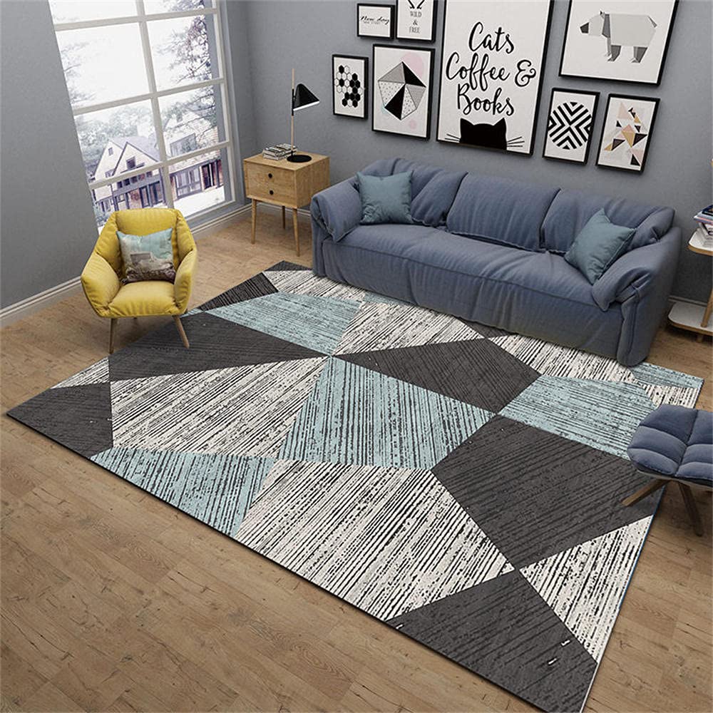Tapis de salon lavable en machine tapis de chambre 120X160cm