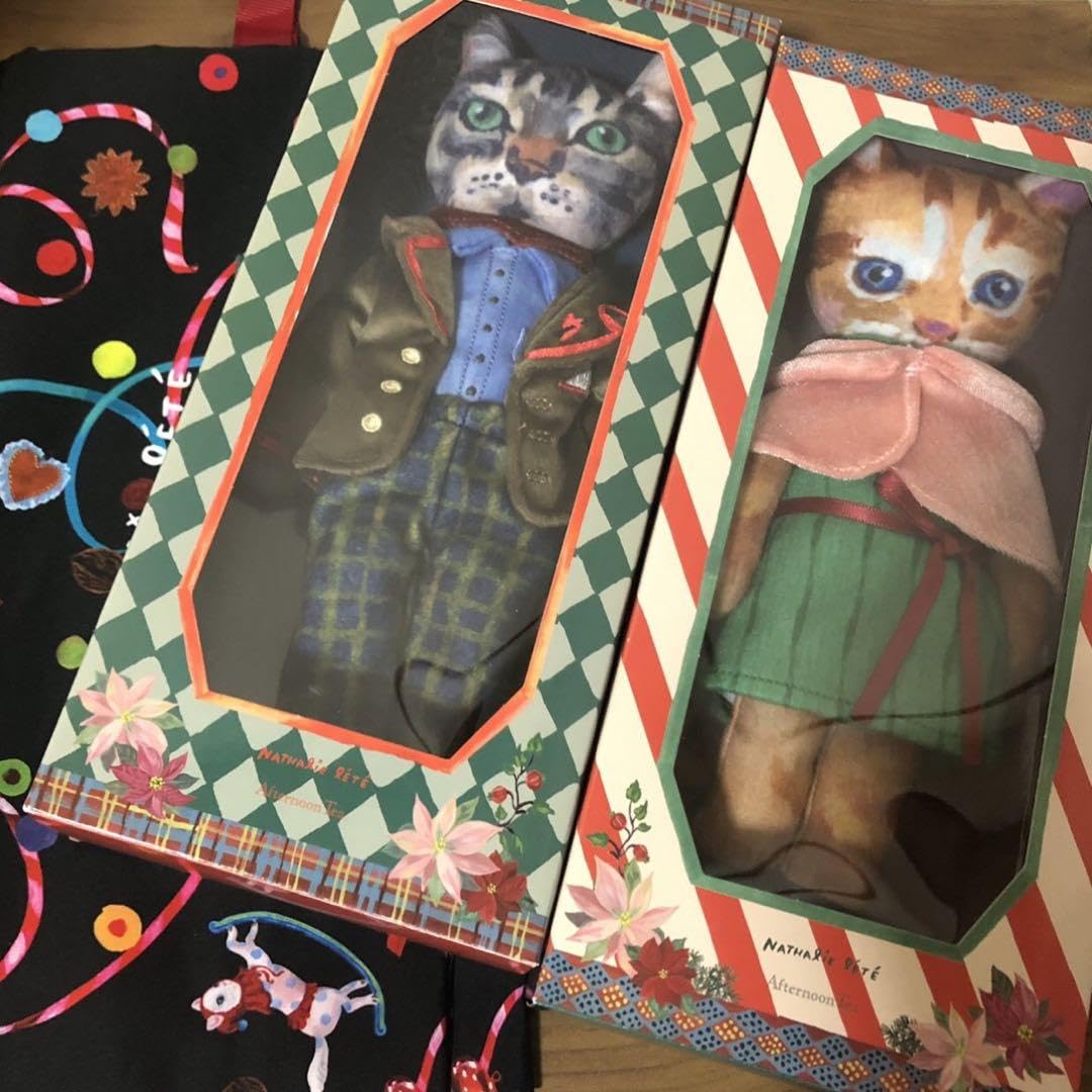 Amazon.co.jp: ナタリーレテ ぬいぐるみ 猫 2点セット : おもちゃ