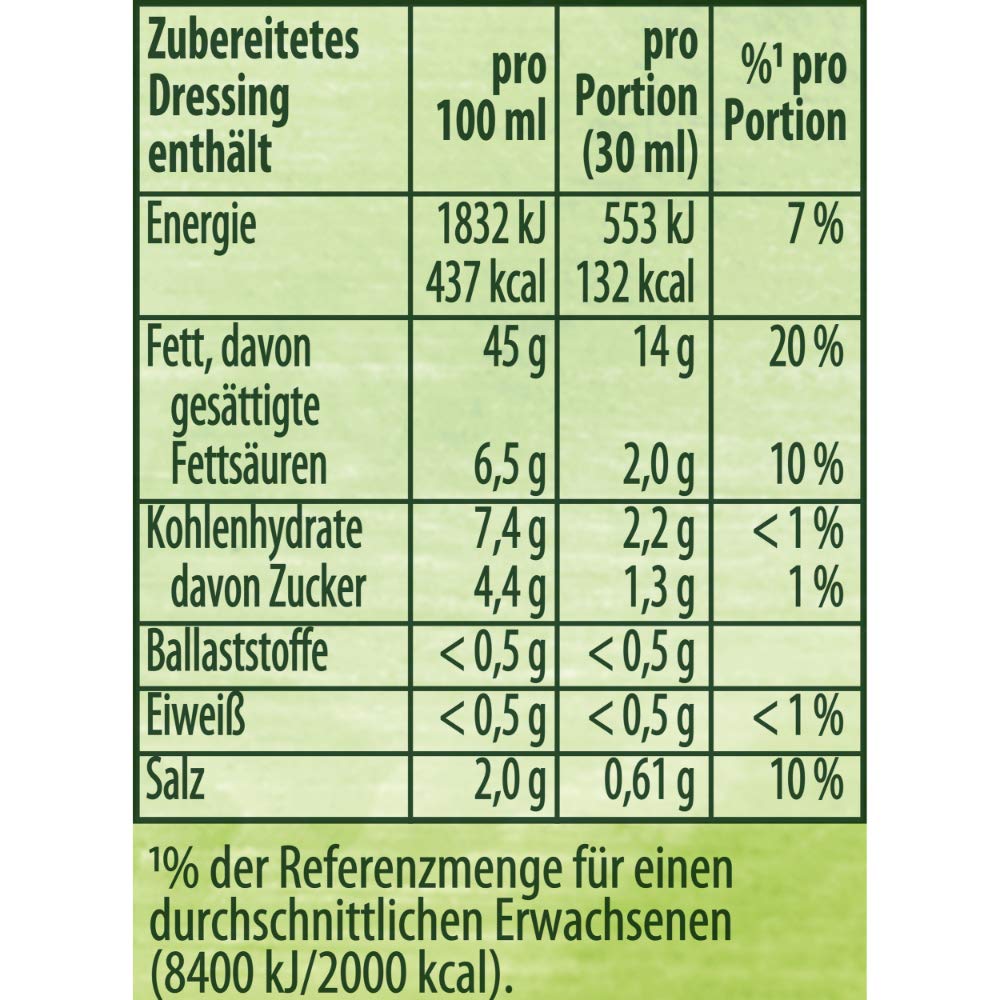 Knorr Salatkrönung Balsamico-Kräuter für ein leckeres Salatdressing mit natürlichen Zutaten* 5 x 3 Portionen 15 Stück