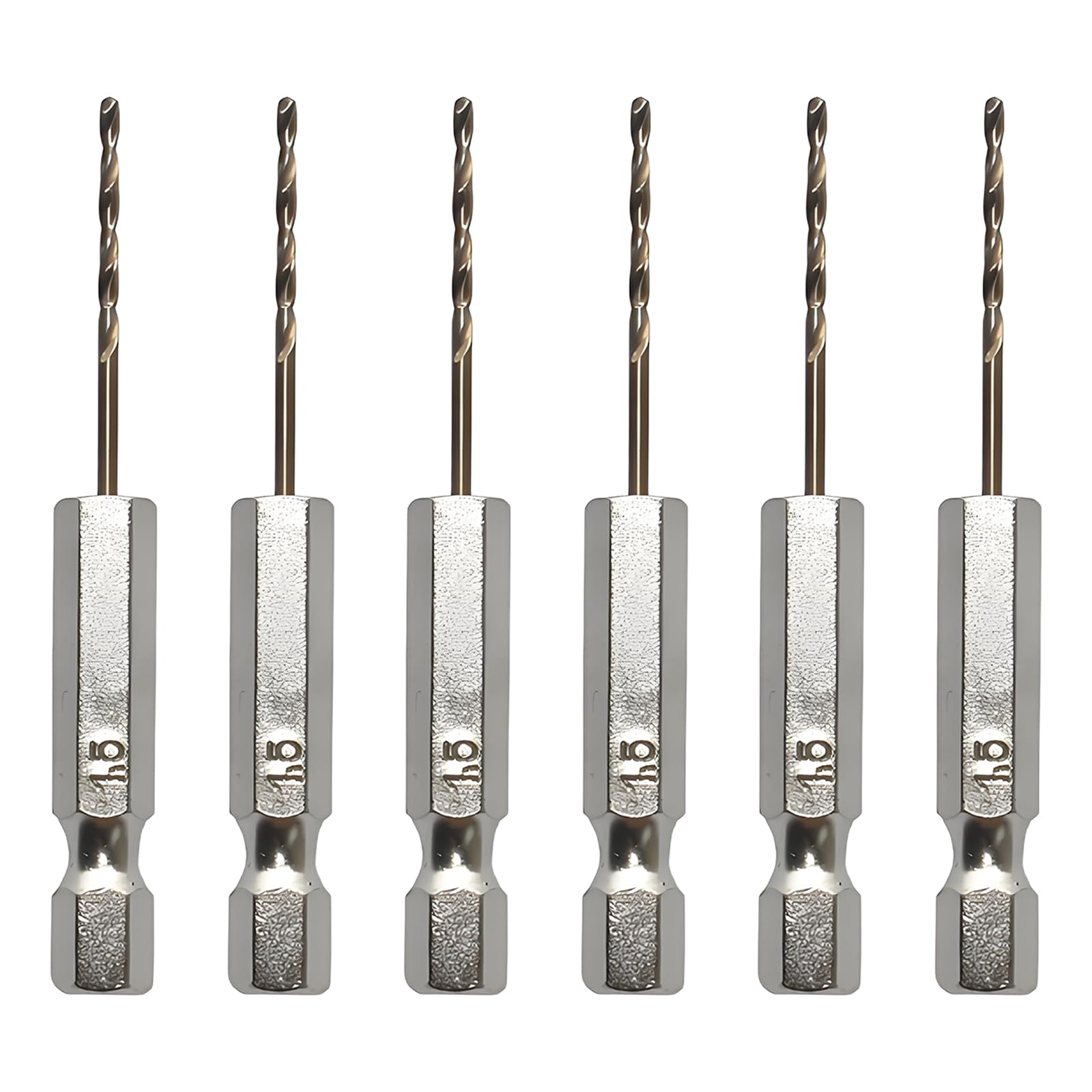 DEFIYEAR 6PCS Hex Shank Drill Bit Set, 1.5mm Drill Bits High-Speed Steel