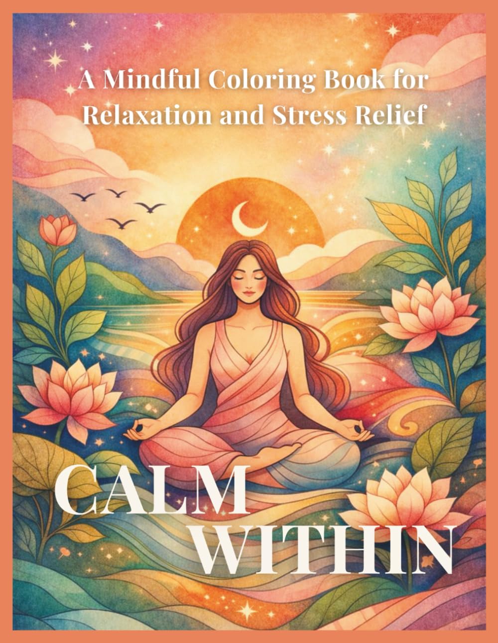 Calm Within: A Mindful Coloring Book for Relaxation and Stress Relief