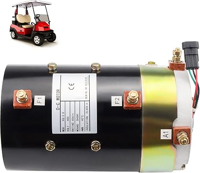 48V XQ-3.8 Golf Cart Motor,3.8KW Electric DC Motor,Replacement for All Electric Motors Equipped with CURTIS Controller.Examplefor EZGO CHANGYIN EAGLE Golf Cart Club Cart,XQ-3.8
