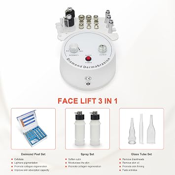Diamond Microdermabrasion Machine & Erect Shape Glass Tube Bundle
