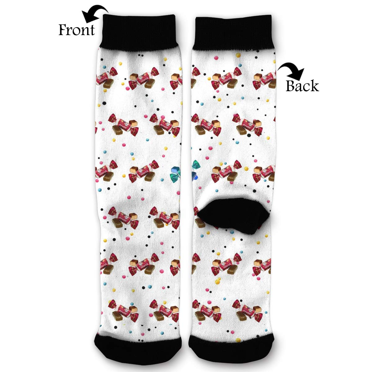 EKUIOP Socks Bonbone Bright Funny Fashion Novelty Advanced Moisture Wicking Sock for Man Women