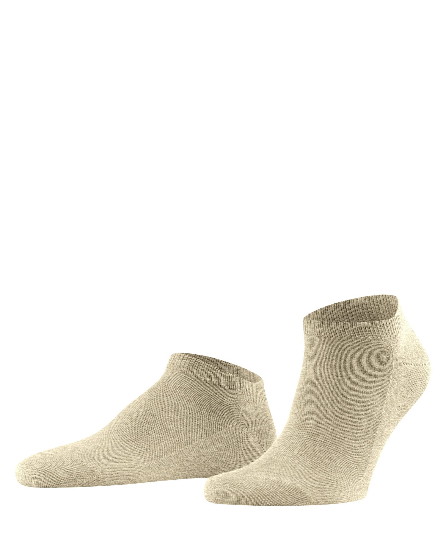 FALKE Men's Family M Sn Sustainable Cotton Low-Cut Plain 1 Pair Trainer Socks, Beige Sand Melange 4650, 11.5-14
