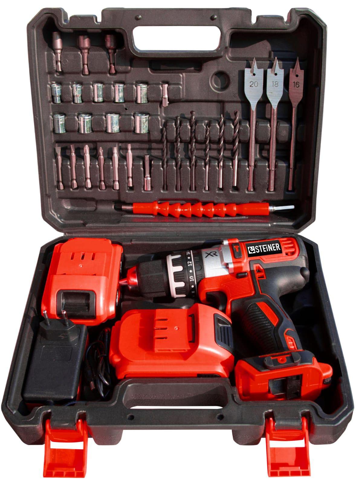 Steiner Alman Darbeli 58 V 5 Ah Red XR Li-ion Çift Akülü Şarjlı