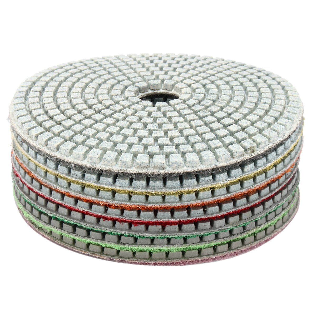 7 discos de lijado de diamante de grano 50-3000 para mármol, hormigón, granito, vidrio